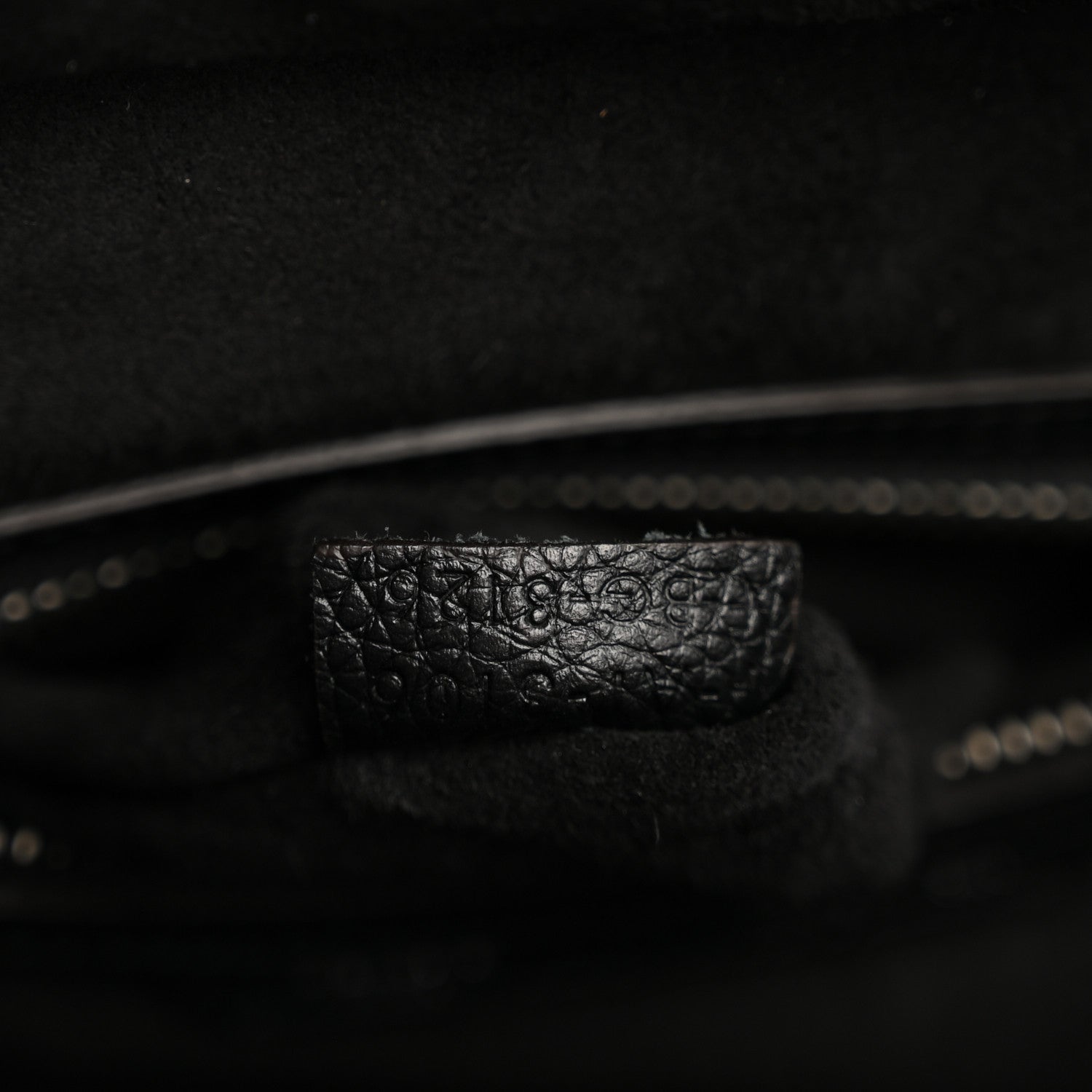 Celine Drummed Calfskin Micro Luggage Black 6 of 12