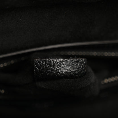 Celine Drummed Calfskin Micro Luggage Black 6 of 12