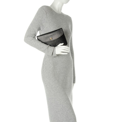 Louis Vuitton Epi Montaigne Clutch MM Black 2 of 7