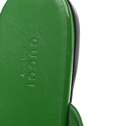 Gucci Patent Horsebit Thong Sandals 36.5 Green 11 of 11
