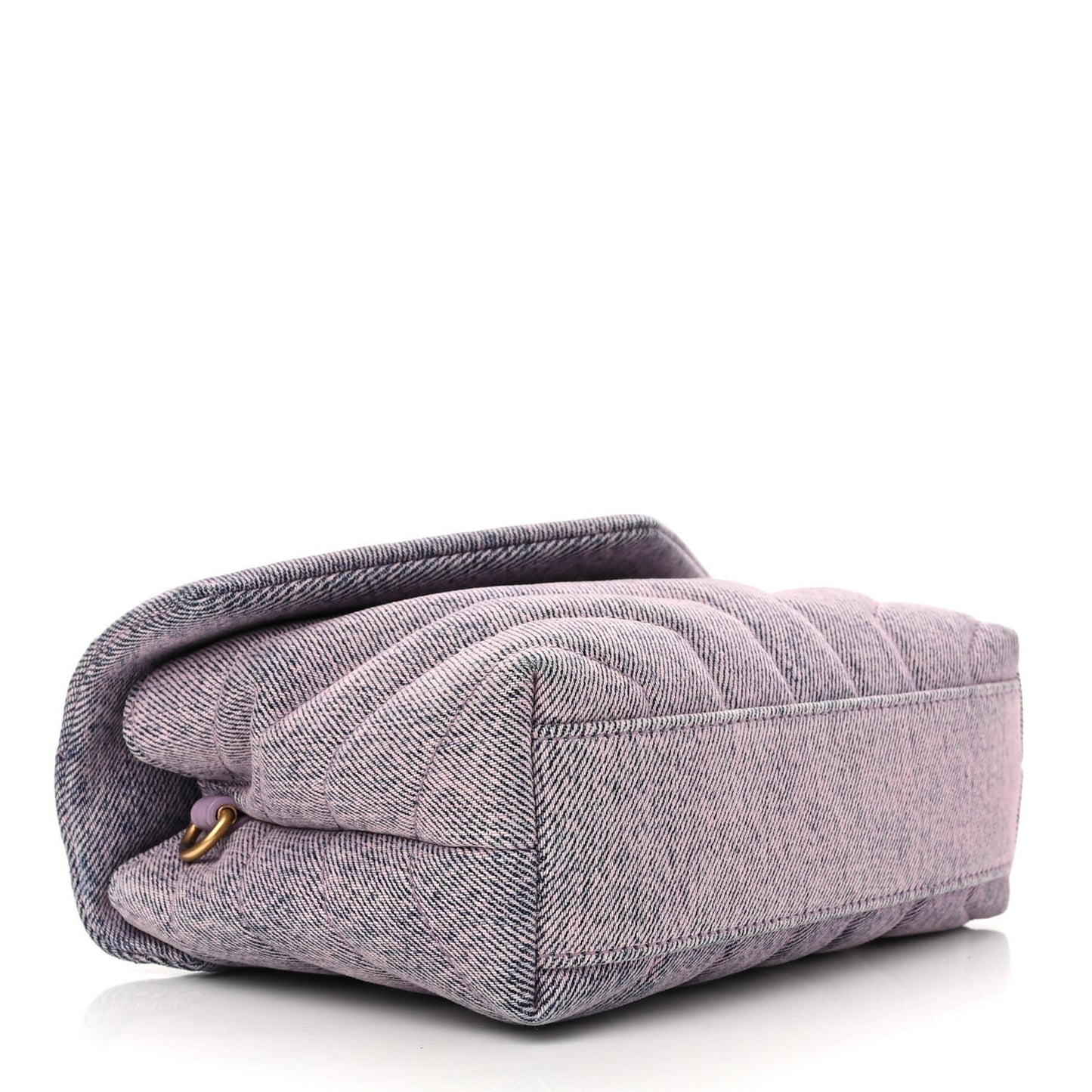 Denim Y Quilted Monogram Toy Loulou Crossbody Bag Bleached Lilac