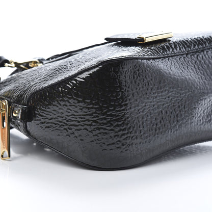 Burberry Patent Heritage Grain Small Orchard Bowling Bag Black 10 of 11