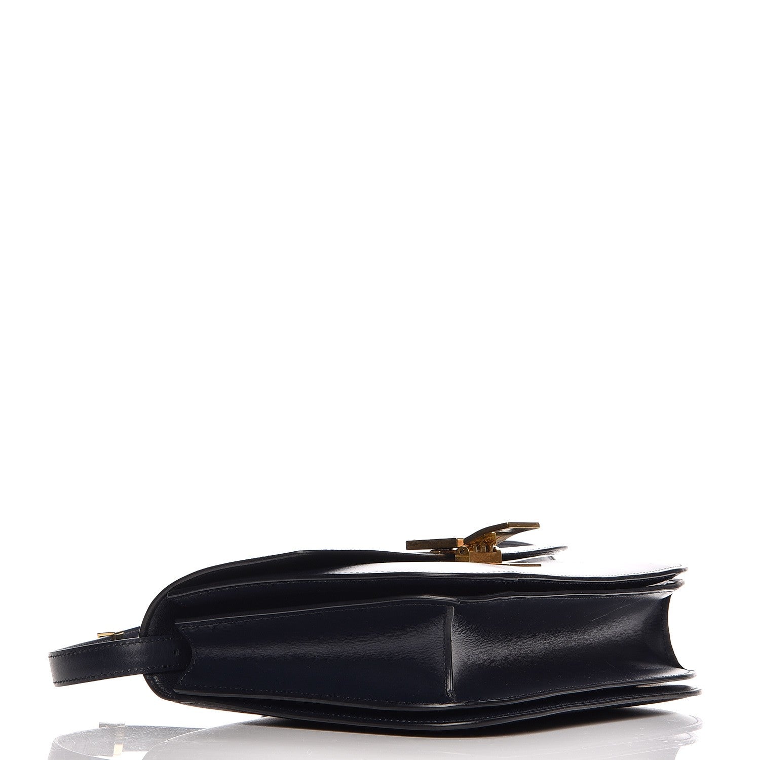 Celine Box Calfskin Medium Classic Box Flap Bag Navy 4 of 10