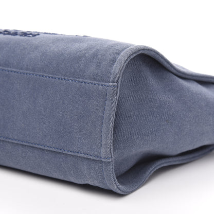 Chanel Canvas Sequin Small Deauville Tote Navy 9 of 10