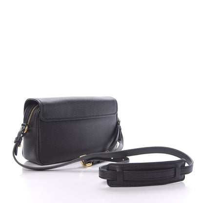 Prada Vitello Phenix Crossbody Bag Black 3 of 11