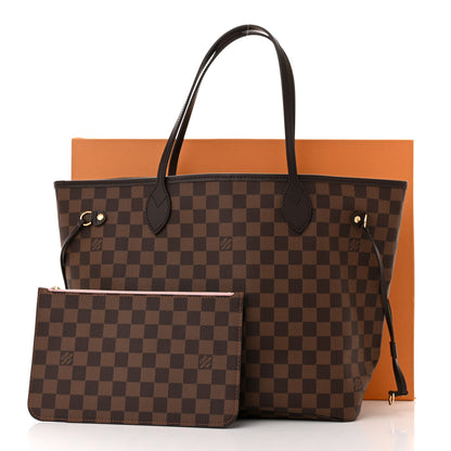 Louis Vuitton Damier Ebene Neo Neverfull MM Rose Ballerine 11 of 11