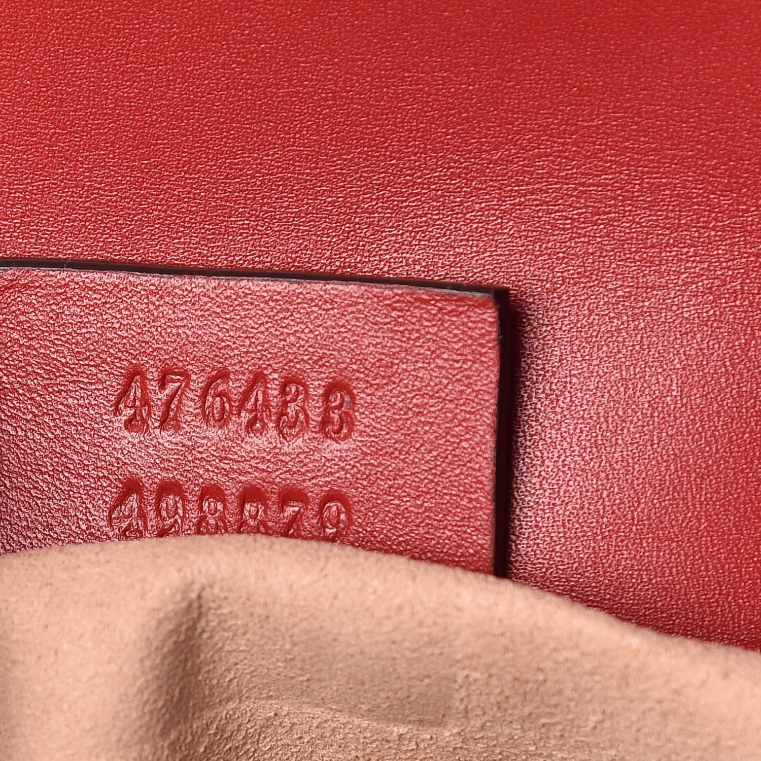 Gucci Calfskin Matelasse Super Mini GG Marmont Shoulder Bag Hibiscus Red 9 of 11