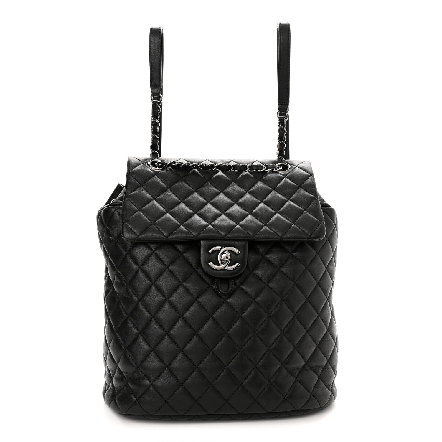 Chanel Lambskin Quilted Large Urban Spirit Backpack Black 1 of 10