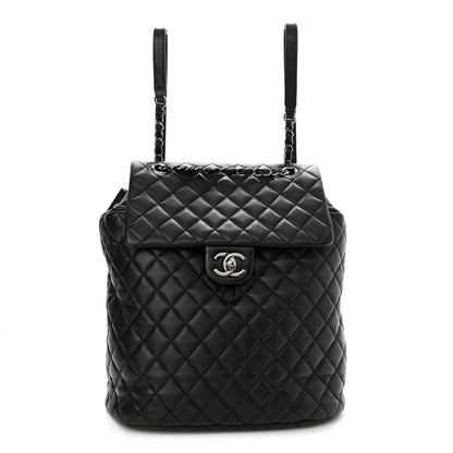 Chanel Lambskin Quilted Large Urban Spirit Backpack Black 1 of 10