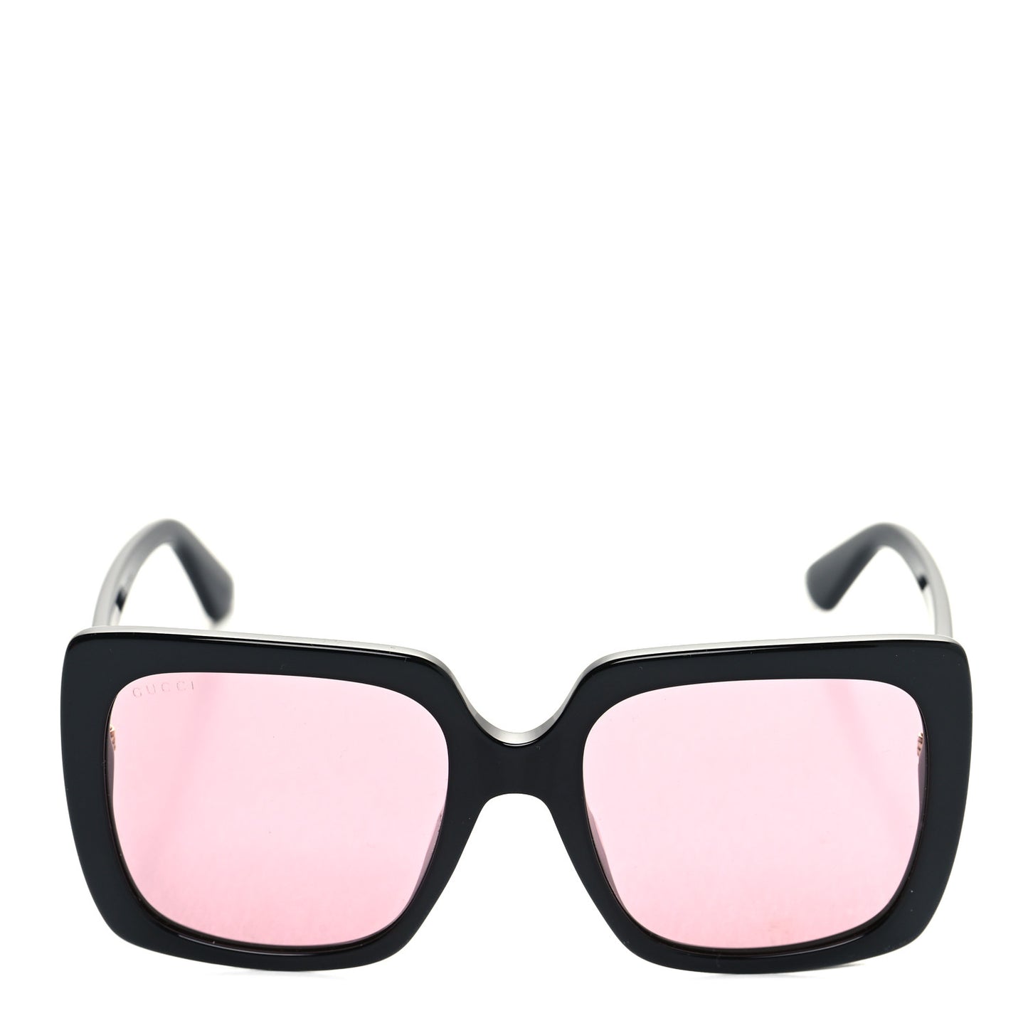 Crystal Square Frame GG Sunglasses GG0418S Black Pink