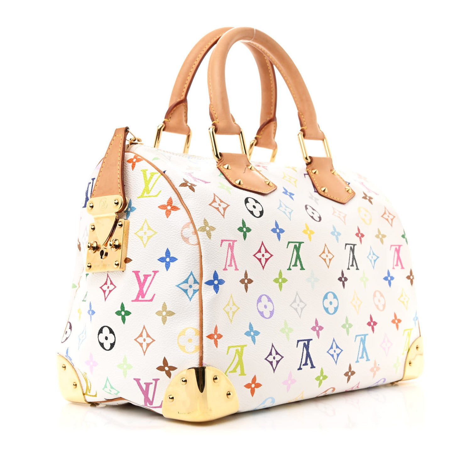 Monogram Multicolor Speedy 30 White