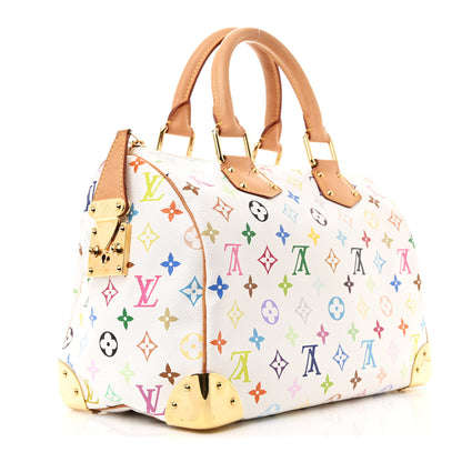 Louis Vuitton Monogram Multicolor Speedy 30 White 3 of 12