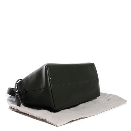 Fendi Vitello Dolce Croc Tail Large By The Way Boston Bag Verde Prato Black 4 of 10