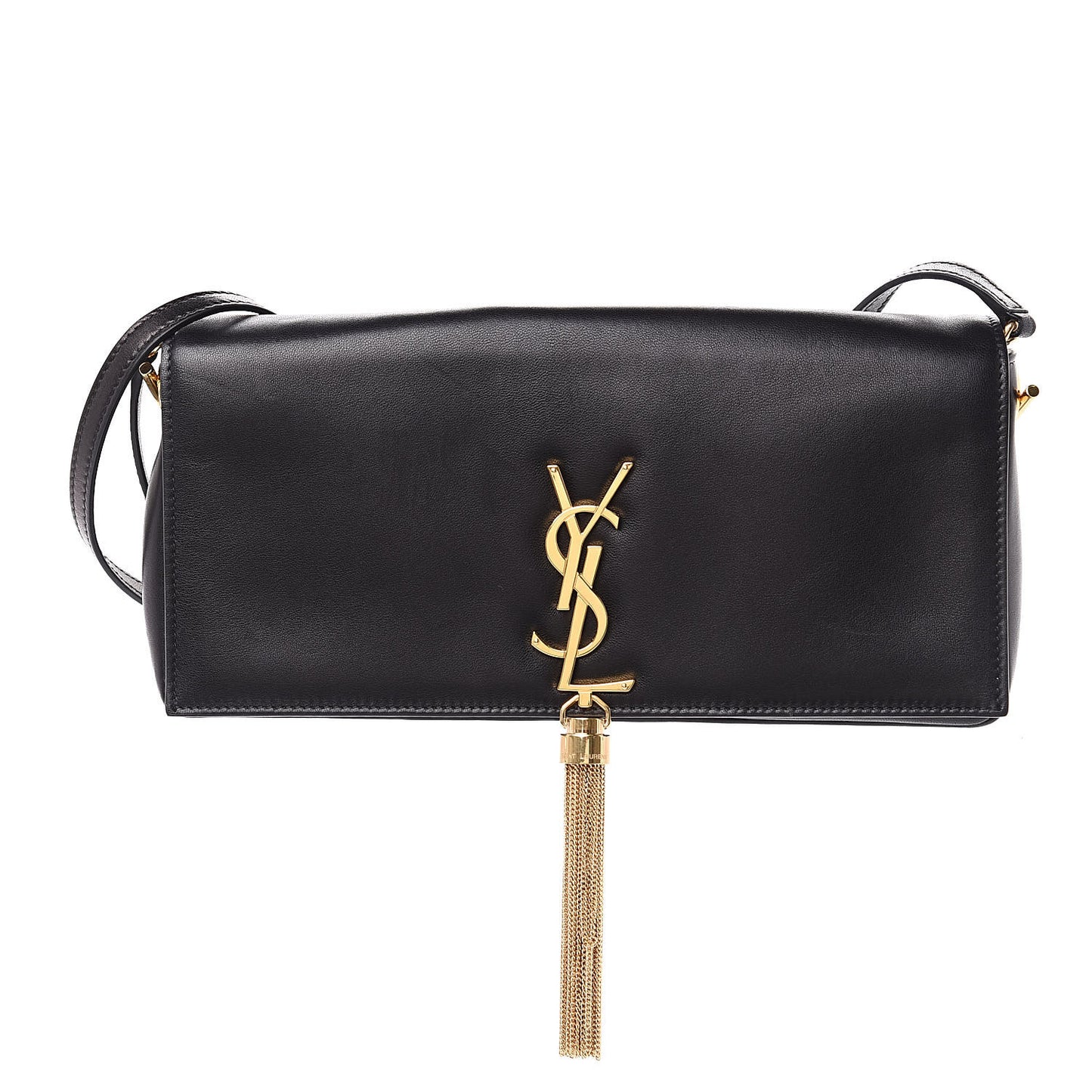 Lambskin Monogram Tassel Kate 99 Black