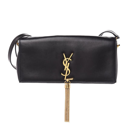 Saint Laurent Lambskin Monogram Tassel Kate 99 Black 1 of 10