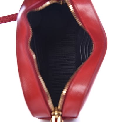 Saint Laurent Grain De Poudre Small Classic Monogram Camera Bag New Red 6 of 9