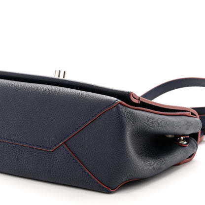 Louis Vuitton Calfskin Lockme II Chain Bag BB Marine Rouge 9 of 9