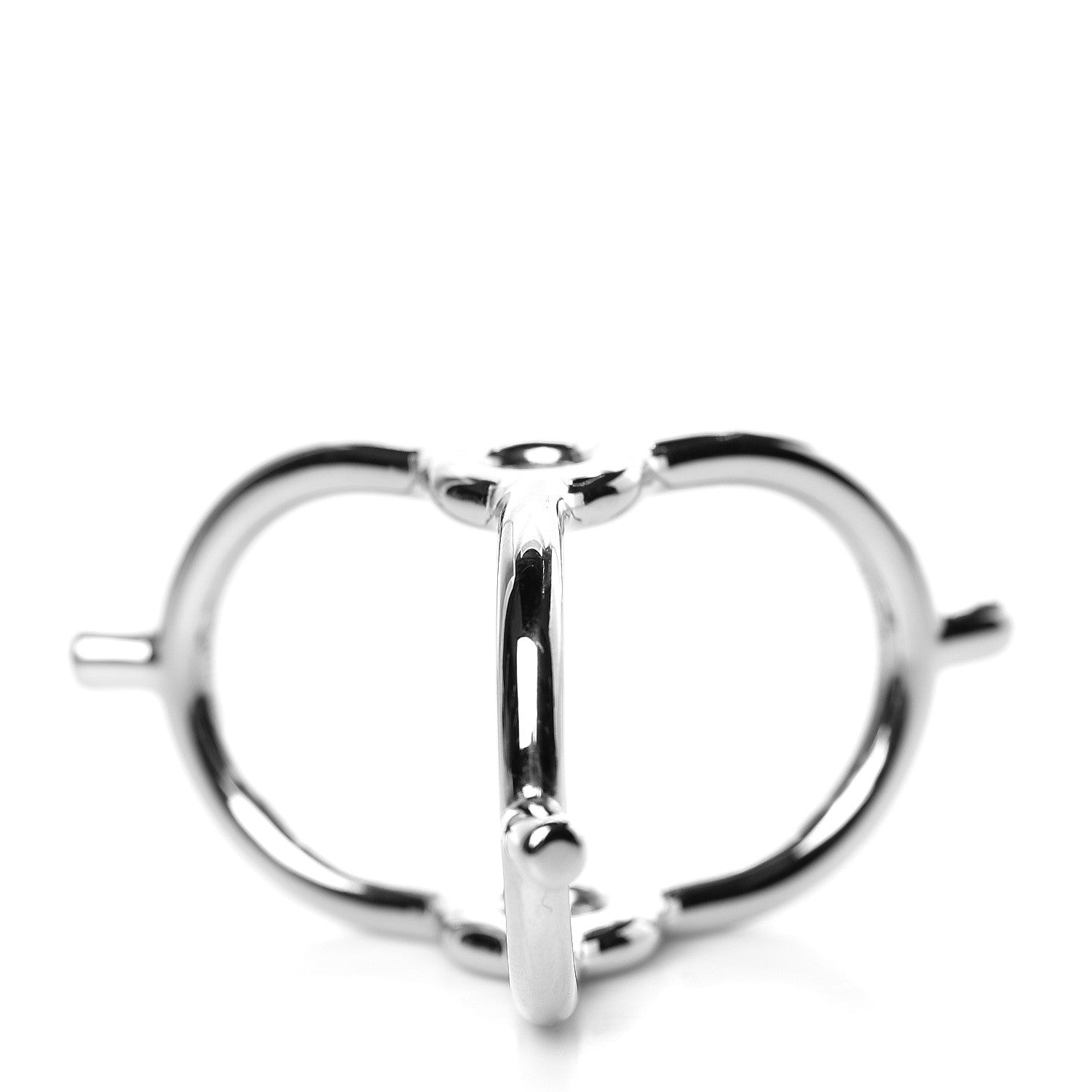 Hermes Palladium Eperons Scarf Ring 5 of 8