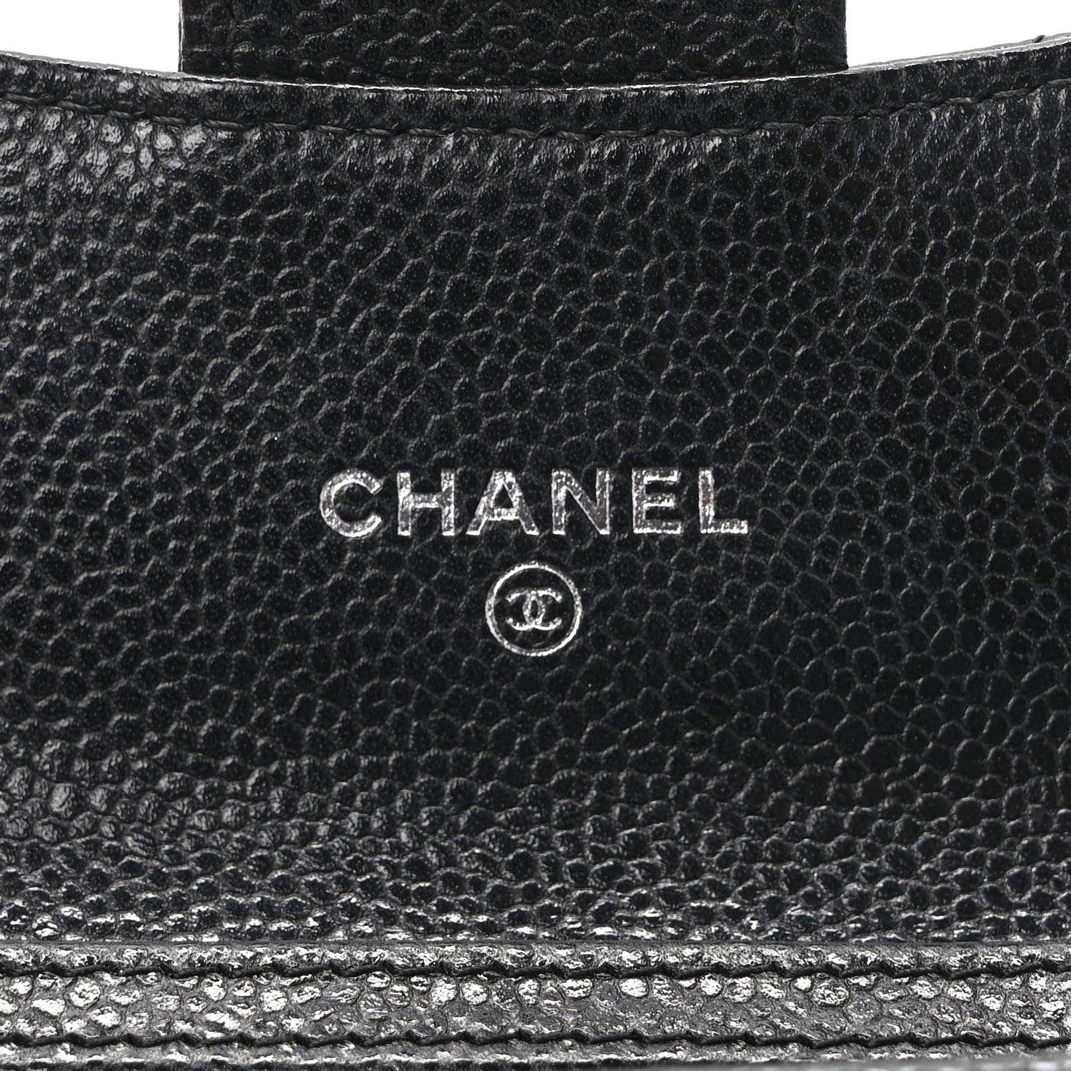 Chanel Caviar Quilted Flap Card Holder On Chain Black 6 of 9