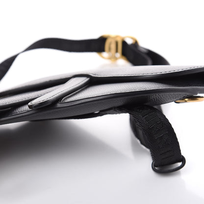Christian Dior Grained Calfskin Saddle Belt Bag Black 8 of 8