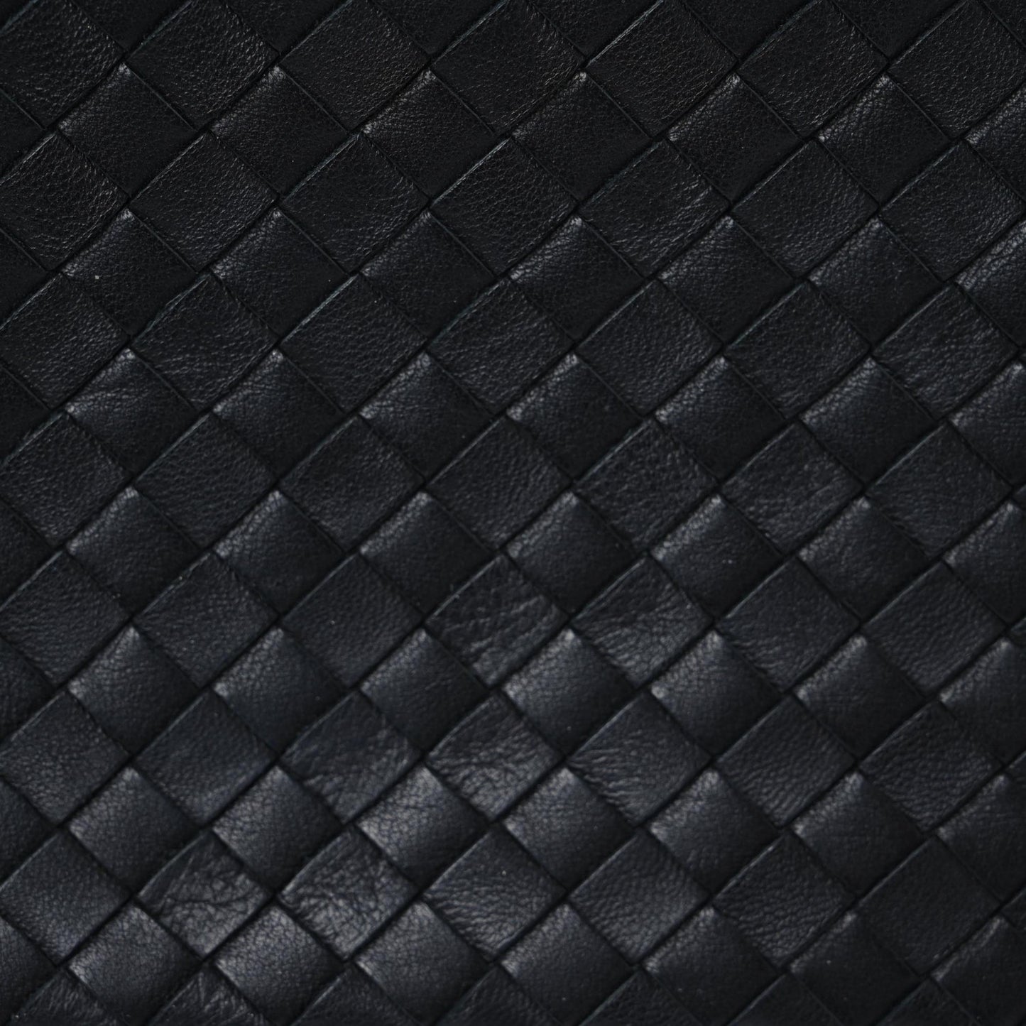 Nappa Intrecciato Medium Zip Pouch Black