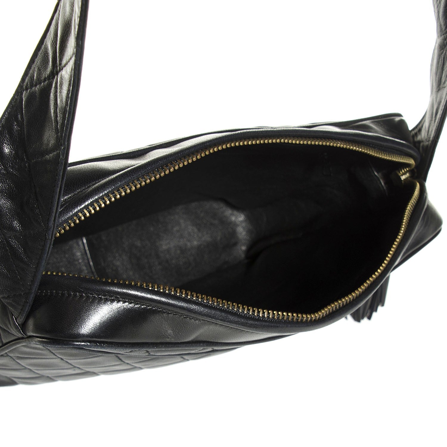 Chanel Lambskin Quilted CC Tassel Camera Case Black 5 of 8