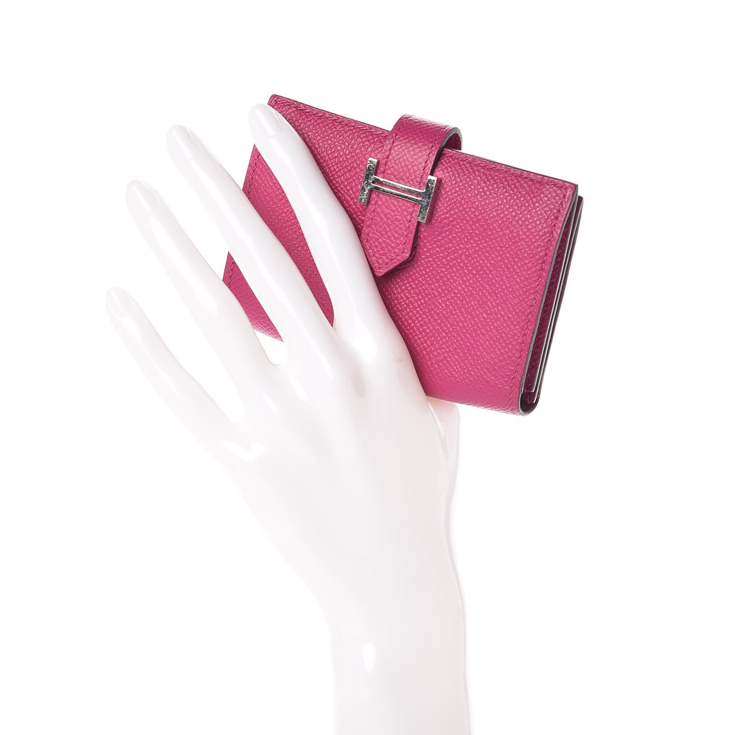 Epsom Bearn Card Holder Wallet Rose Pourpre