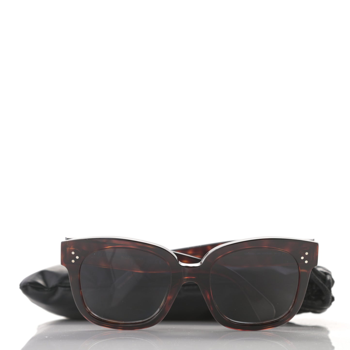 Acetate Polarized Square Sunglasses CL40002U Tortoise