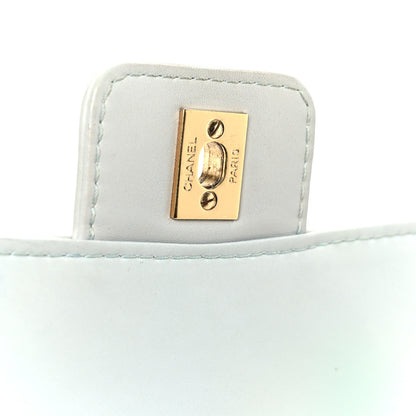 Chanel Calfskin Quilted Wild Stitch Large Flap Light Blue 7 of 11