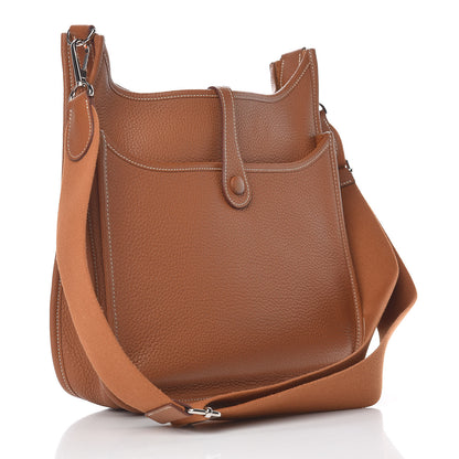 Hermes Taurillon Clemence Evelyne III PM Gold 3 of 14
