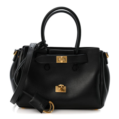 Balenciaga Smooth Calfskin Mini Bel Air Carry All Bag Black 1 of 11