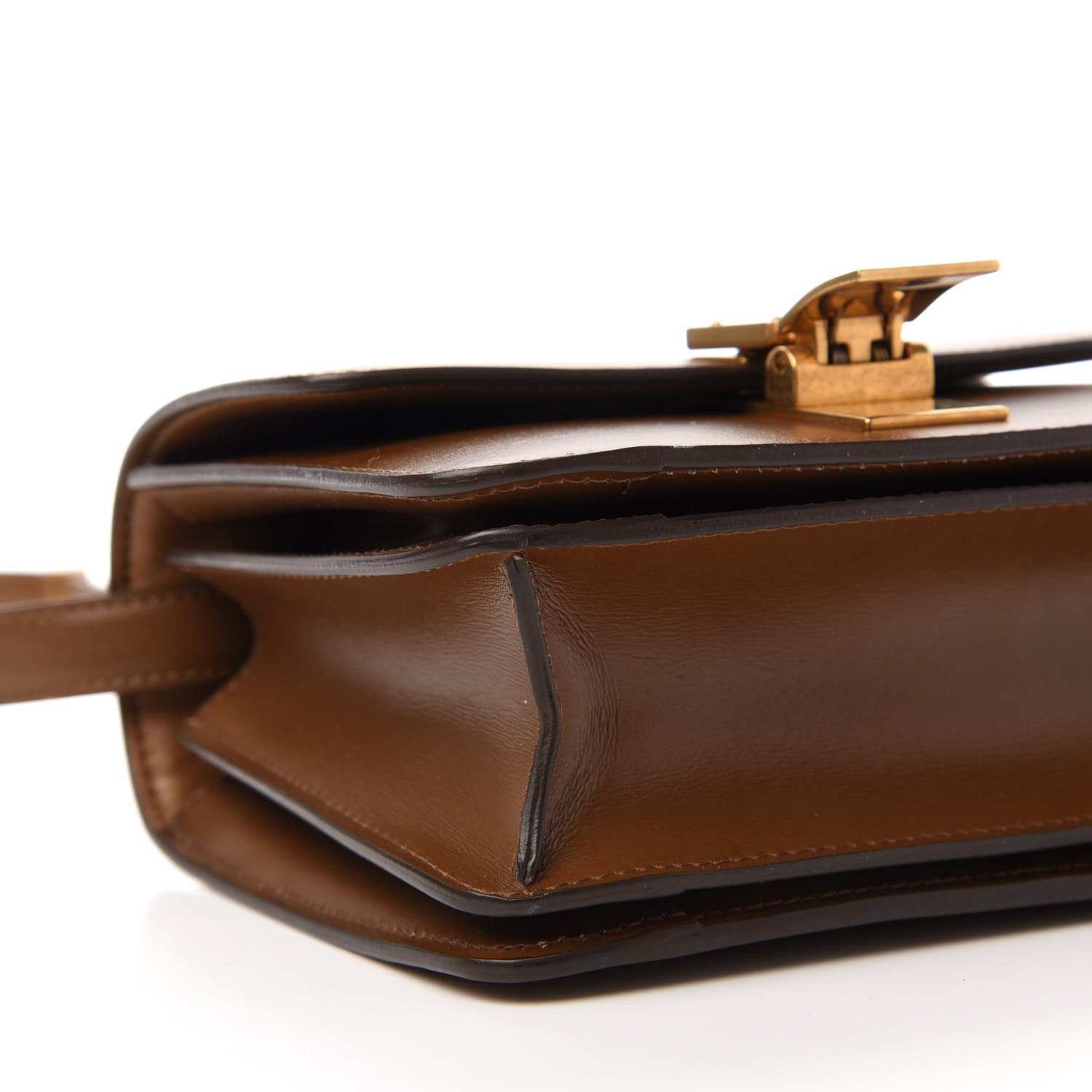 Celine Box Calfskin Small Classic Box Bag Camel 6 of 10
