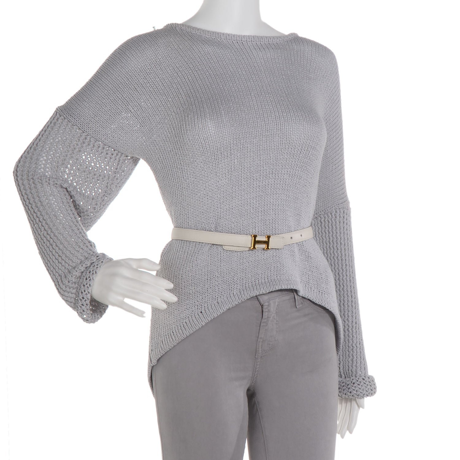 Hermes Swift Courchevel Reversible Polished Constance 18mm H Belt 65 Blanc Gold 2 of 6