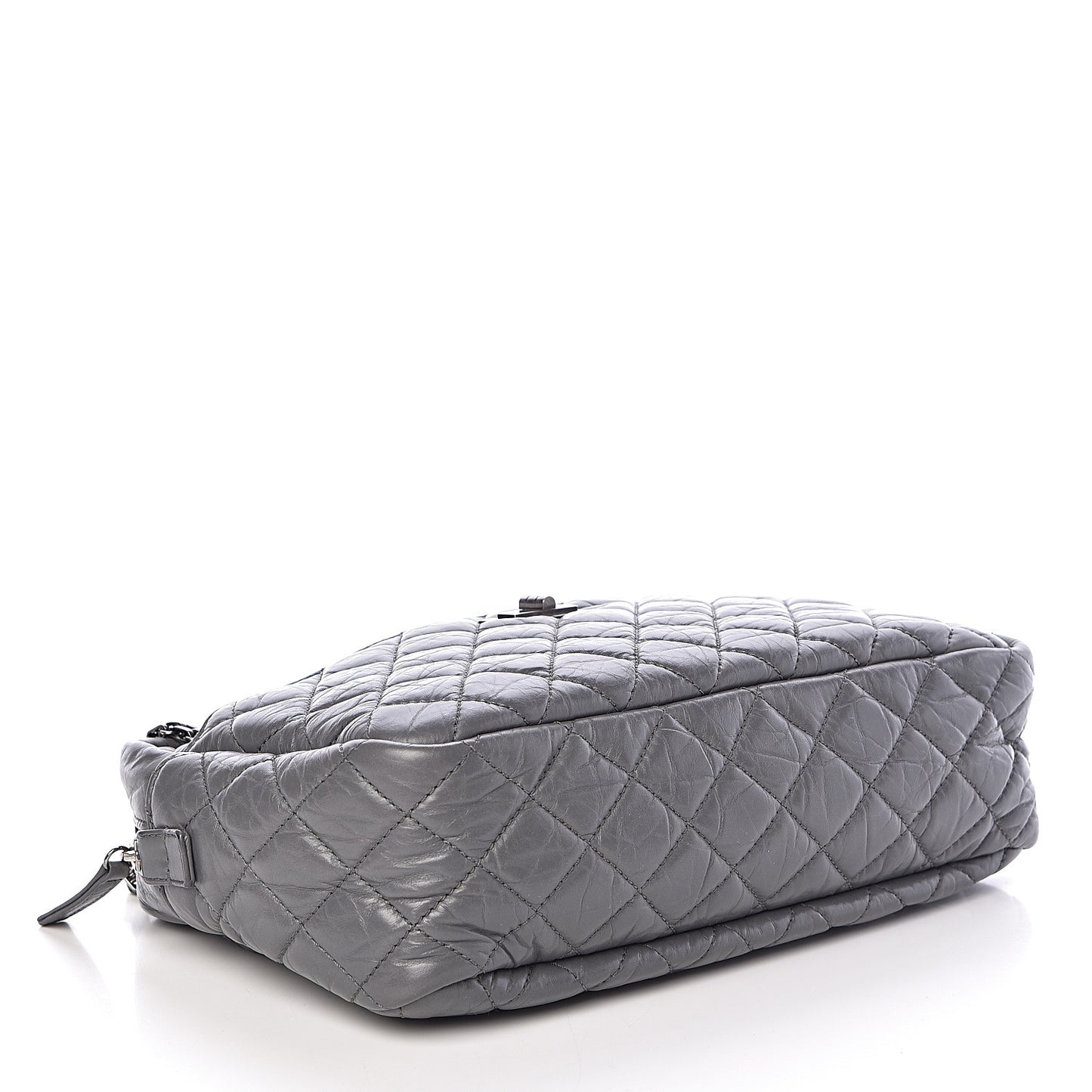 Aged Calfskin Medium Reissue Camera Case Grey