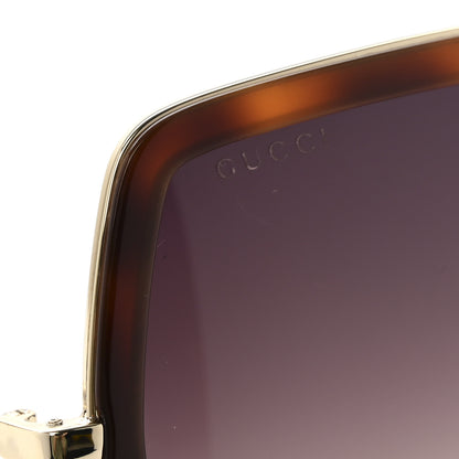 Gucci Acetate Oversize Square Frame GG0106S Sunglasses Tortoise 7 of 8