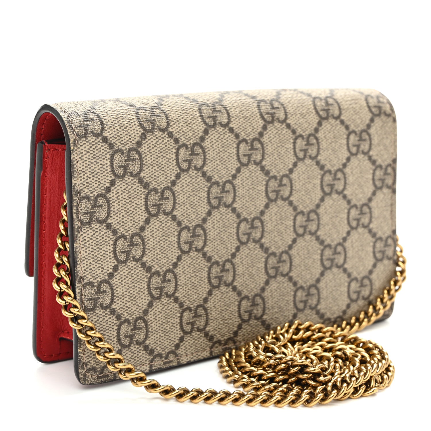 Gucci GG Supreme Monogram Mini Cherry Chain Bag 3 of 10