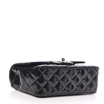 Chanel Patent Calfskin Quilted Mini Rectangular Flap Black 4 of 11