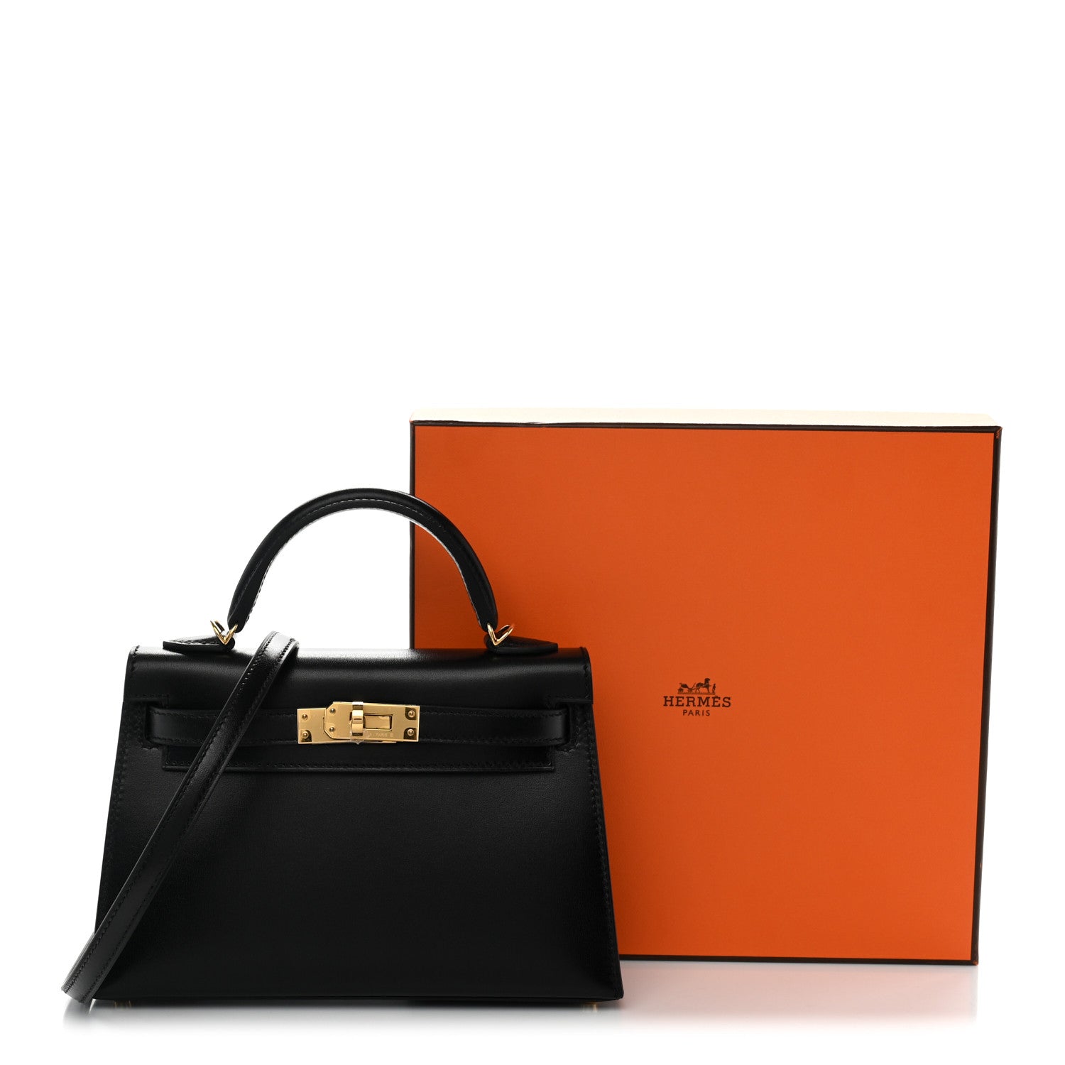 Hermes Box Mini Kelly Sellier 20 Black 12 of 12