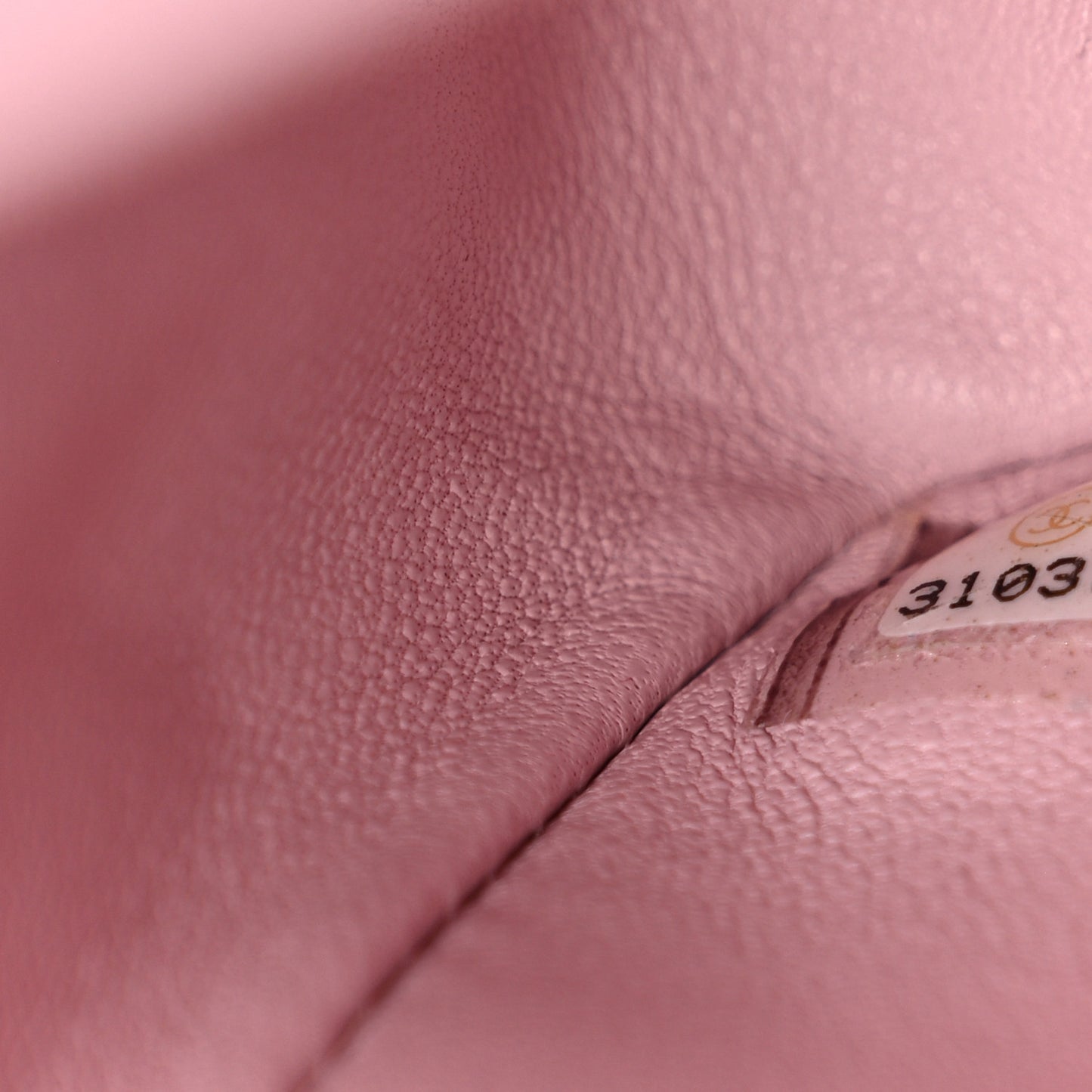 Caviar Quilted Medium Double Flap Light Pink