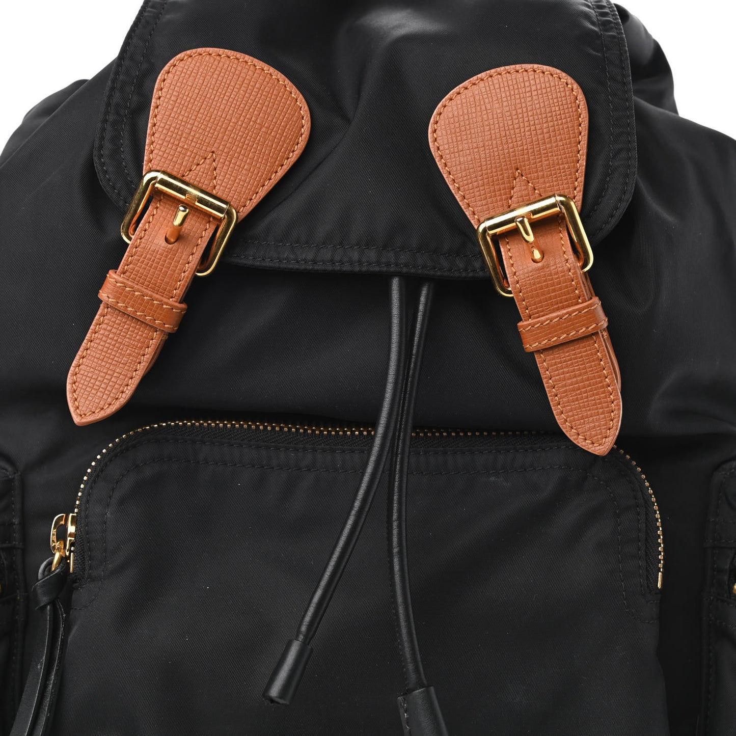 Nylon Medium Rucksack Backpack Black