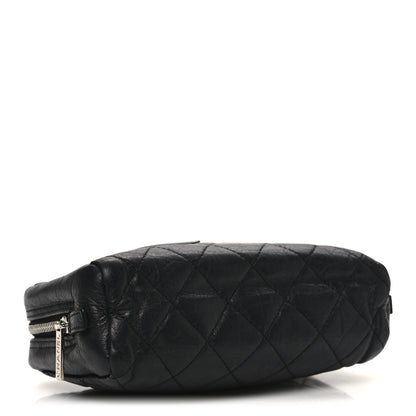 Chanel Aged Calfskin Quilted Cambon Cosmetic Case Black 4 of 10