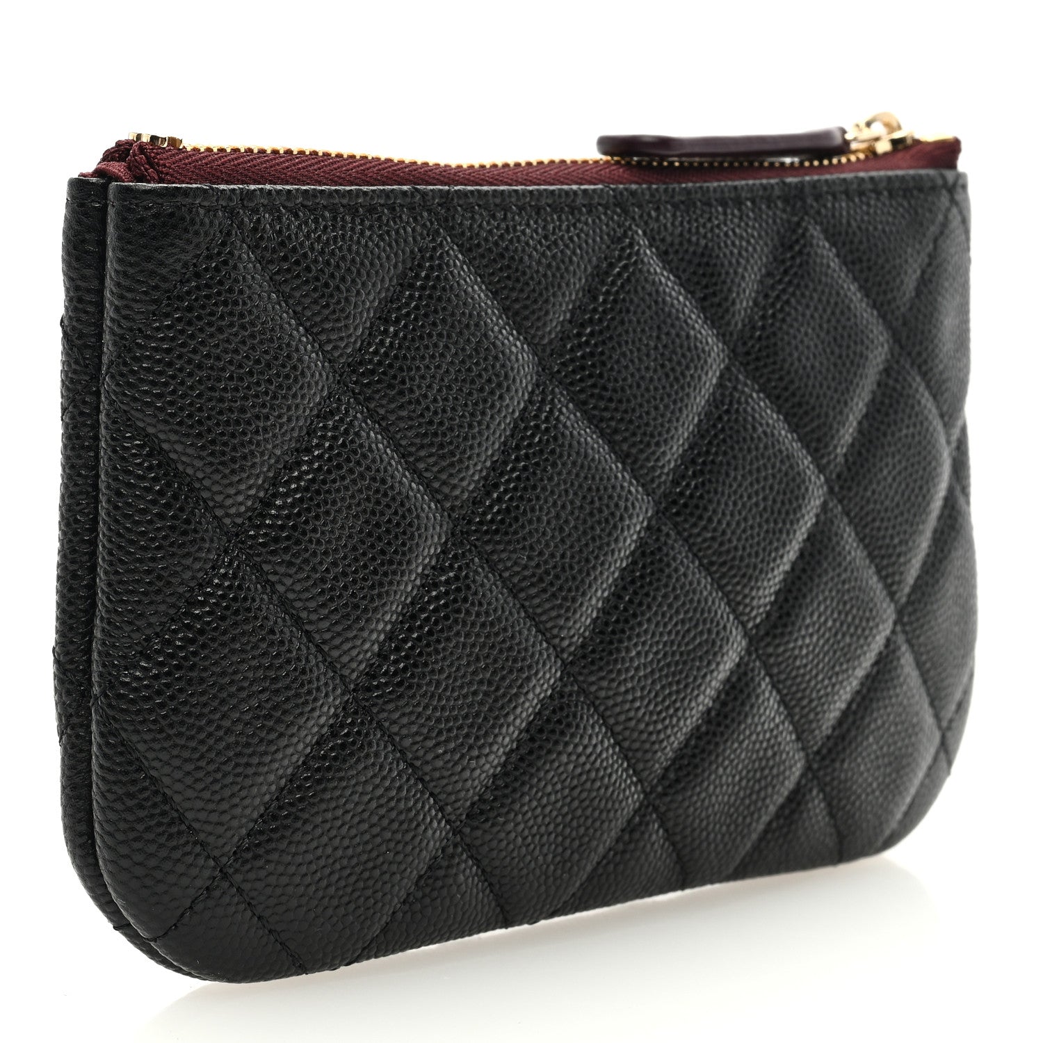 Chanel Caviar Quilted Small Cosmetic Case Black 3 of 7