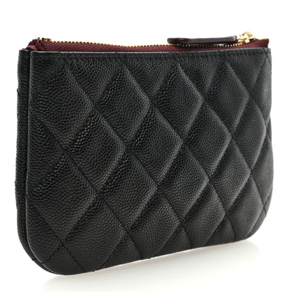 Chanel Caviar Quilted Small Cosmetic Case Black 3 of 7