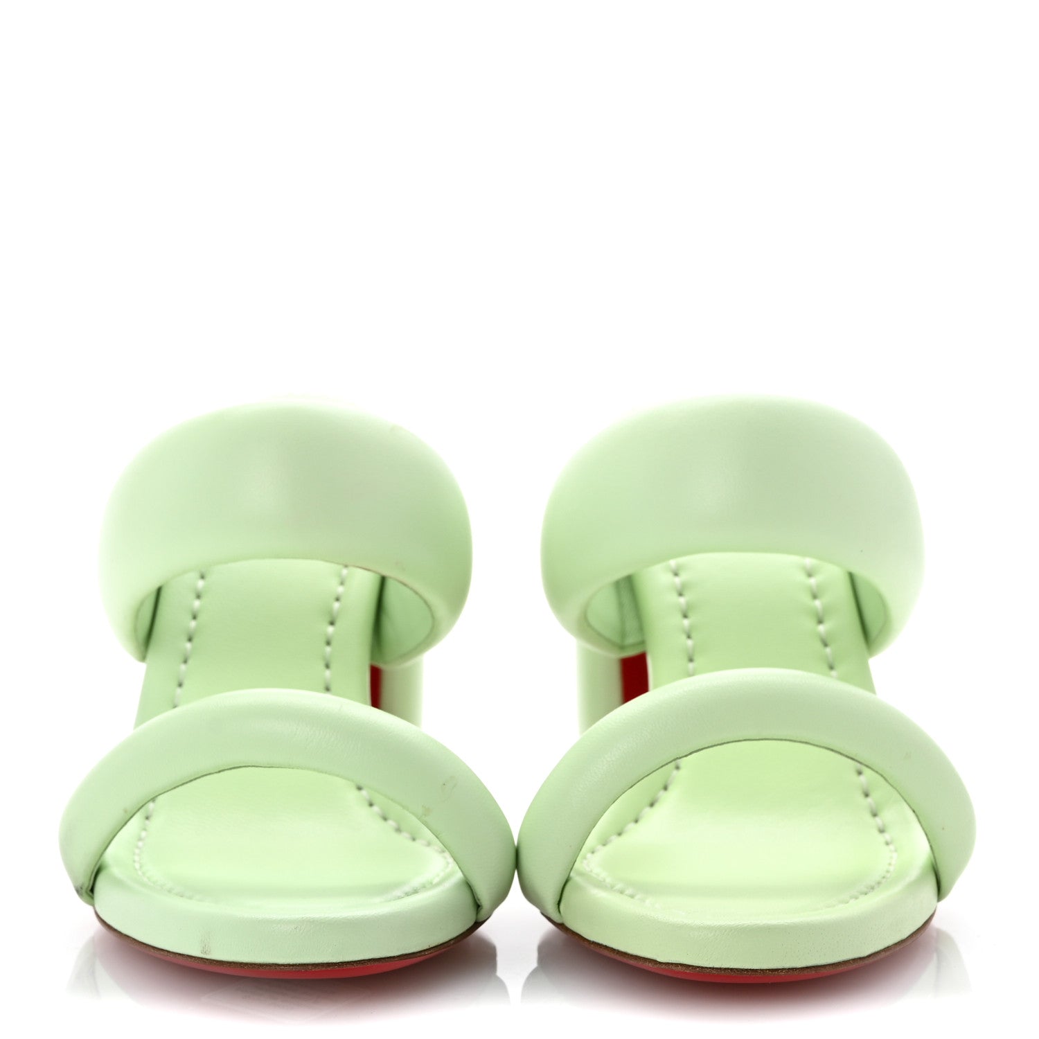 Christian Louboutin Nappa Inflama Sab 85 Sandals 38.5 Studio Green 3 of 11