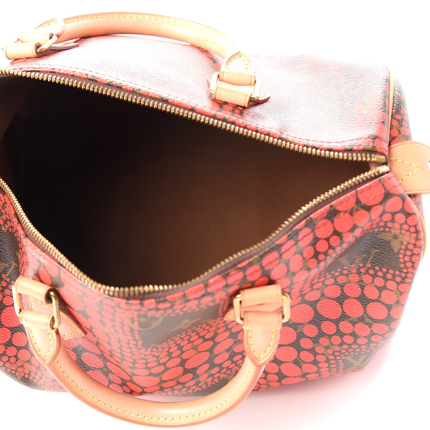 Monogram Kusama Town Speedy 30 Red
