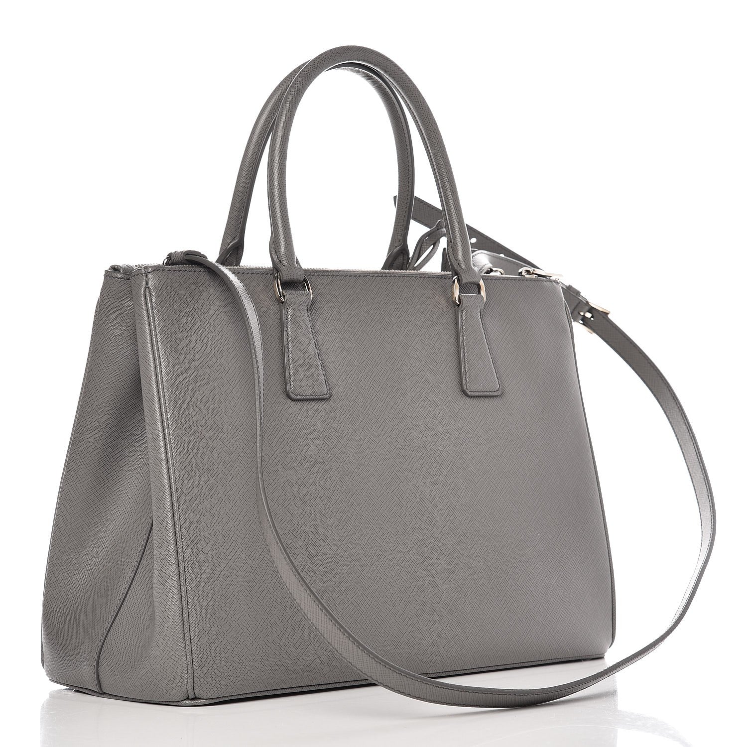 Prada Saffiano Medium Galleria Double Zip Tote Marmo 3 of 8