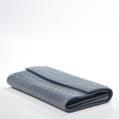 Bottega Veneta Nappa Intrecciato Continental Flap Wallet Krim 4 of 9
