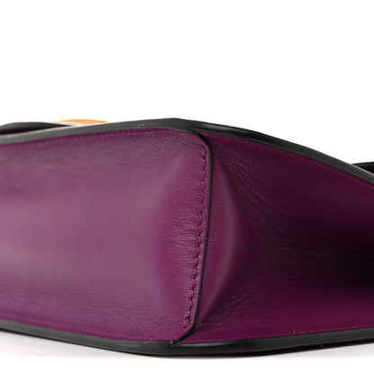 Valentino Garavani Calfskin Vlogo Loco Shoulder Bag Prune 9 of 10