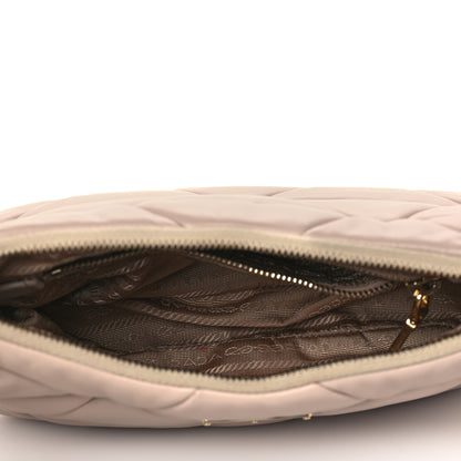 Prada Nappa Re-Nylon Triangle Quilted Patchwork System Shoulder Bag Ninfea 5 of 12