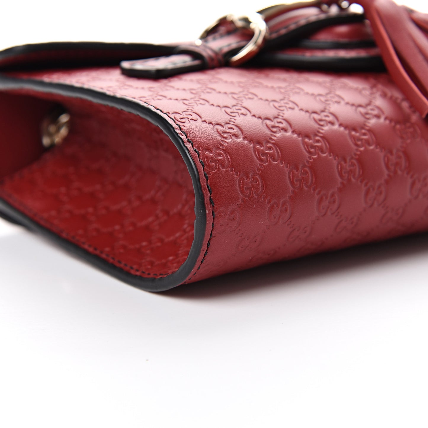 Soft Microguccissima Mini Emily Chain Shoulder Bag Rosso